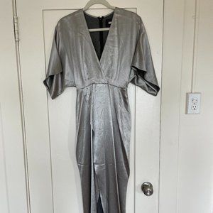 Reformation Satin Silver gown